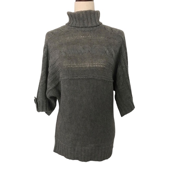 LEA Apparel Turtleneck Sweater Medium Short Sleeves - Picture 8 of 8